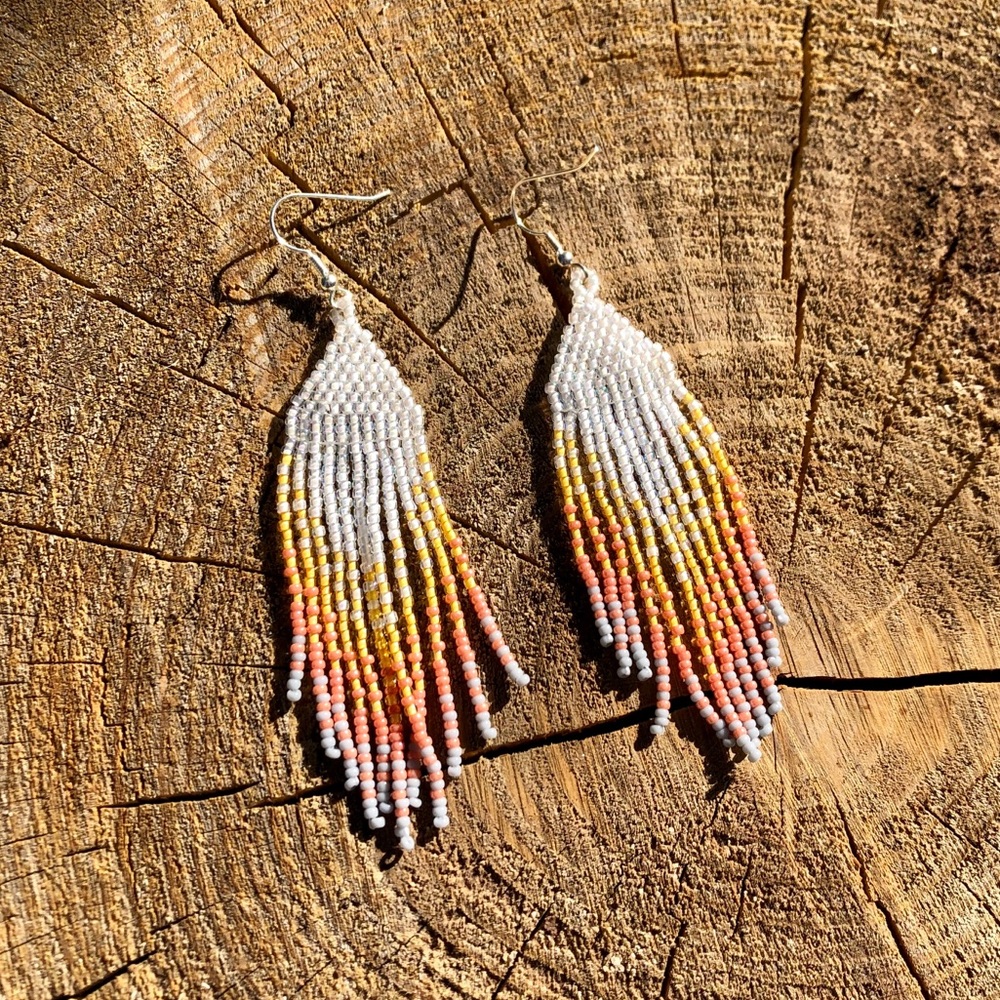 ✨Boho Beaded Fringe Earrings✨